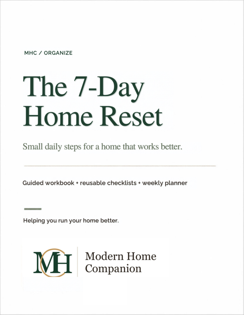MHC - 7-Day Home Reset workbook cover